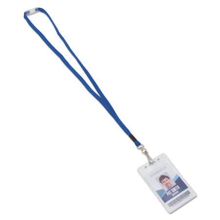 Advantus Breakaway Lanyards, Metal J-Hook Fastener, Blue, PK24 97130